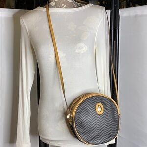 Mark Cross Vintage Logo Coated Leather Crossbody